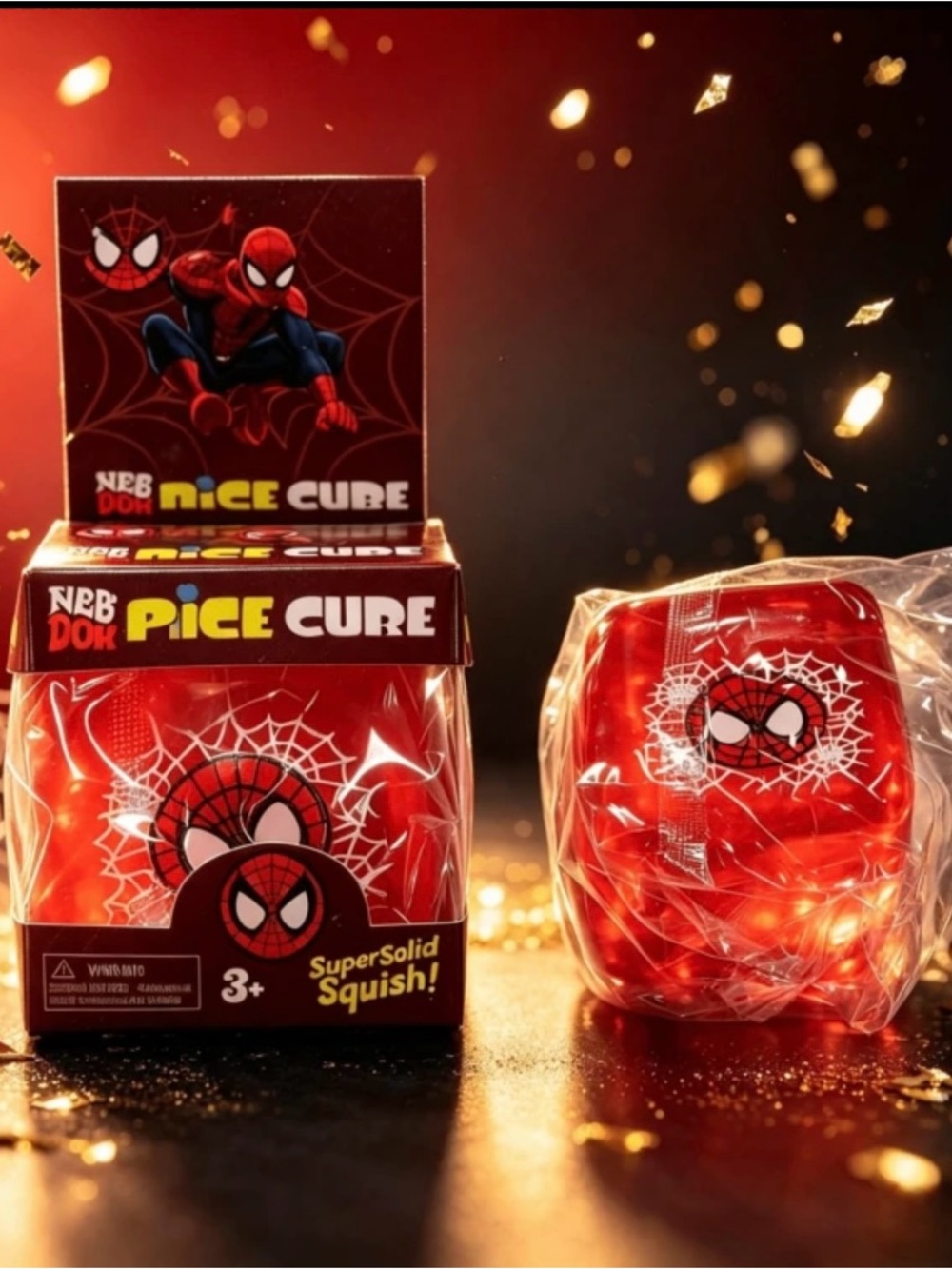 Spider-Man Red Squish Toy - Red SuperSolid Squish